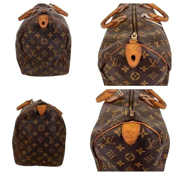 Authentic Louis Vuitton Satchel Bag Speedy 40 Monogram Used LV Handbag Vintage - Picture 3 of 12